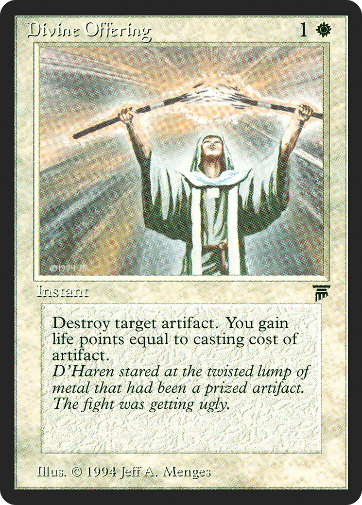 Divine Offering (LEG-) [Oldschool] Legends MTG Single Wizards of the Coast