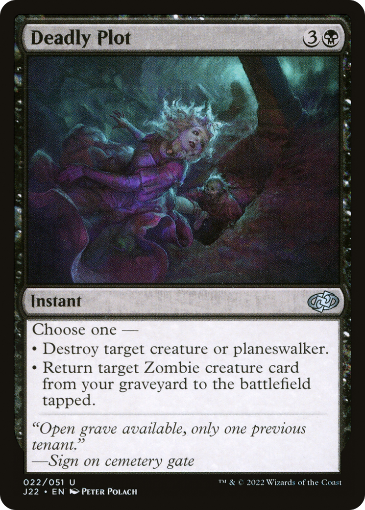 Deadly Plot (J22-022) [Jumpstart 2022] MTG Single Wizards of the Coast