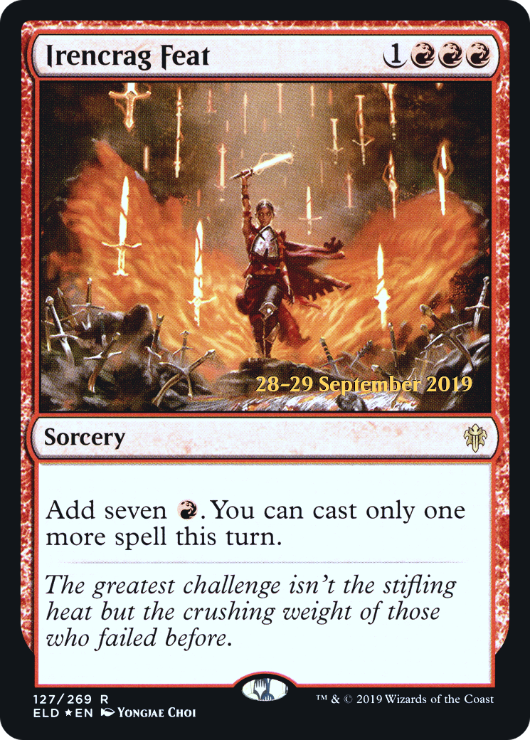 Irencrag Feat (PRE-127) [Throne of Eldraine Promos] Foil MTG Single Wizards of the Coast