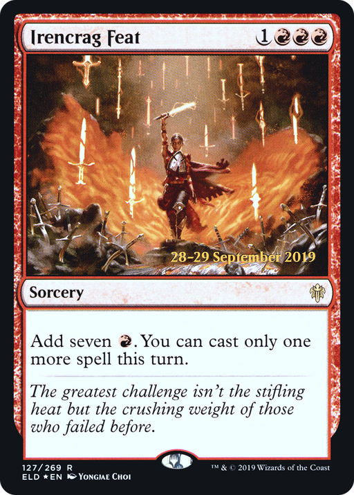 Irencrag Feat (PRE-127) [Throne of Eldraine Promos] Foil MTG Single Wizards of the Coast