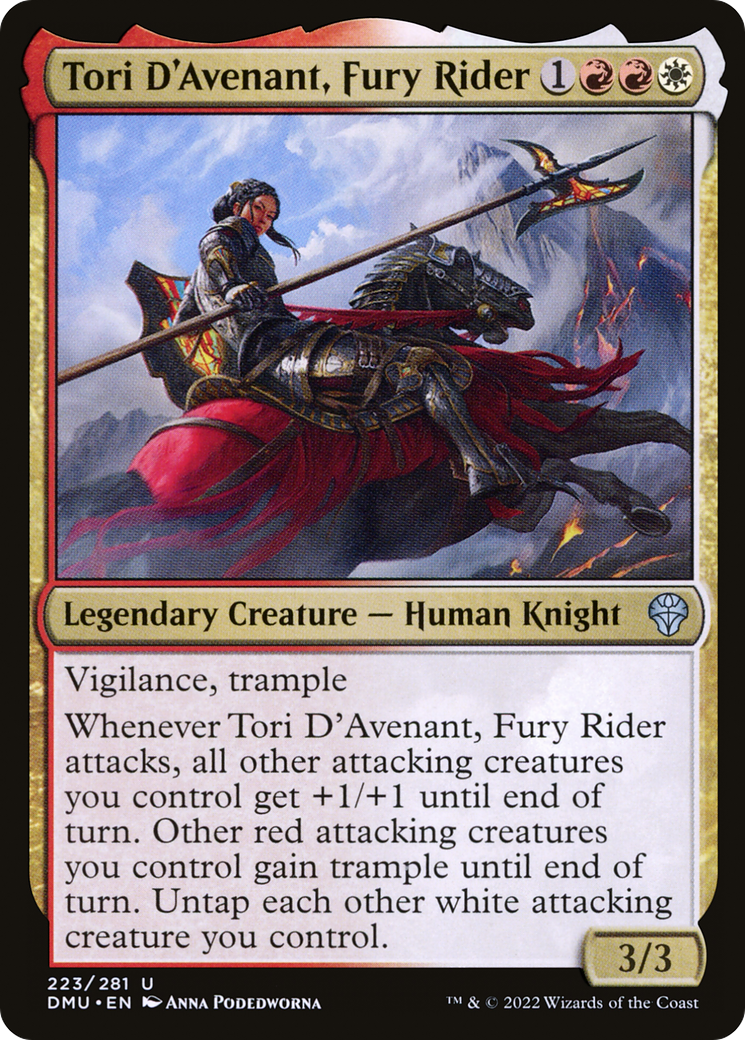Tori D'Avenant, Fury Rider (DMU-223) [Dominaria United] MTG Single Wizards of the Coast