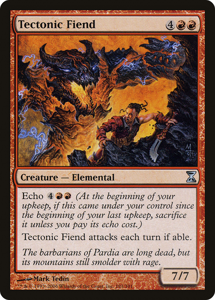 Tectonic Fiend (TSP-181) [Time Spiral] Foil MTG Single Wizards of the Coast