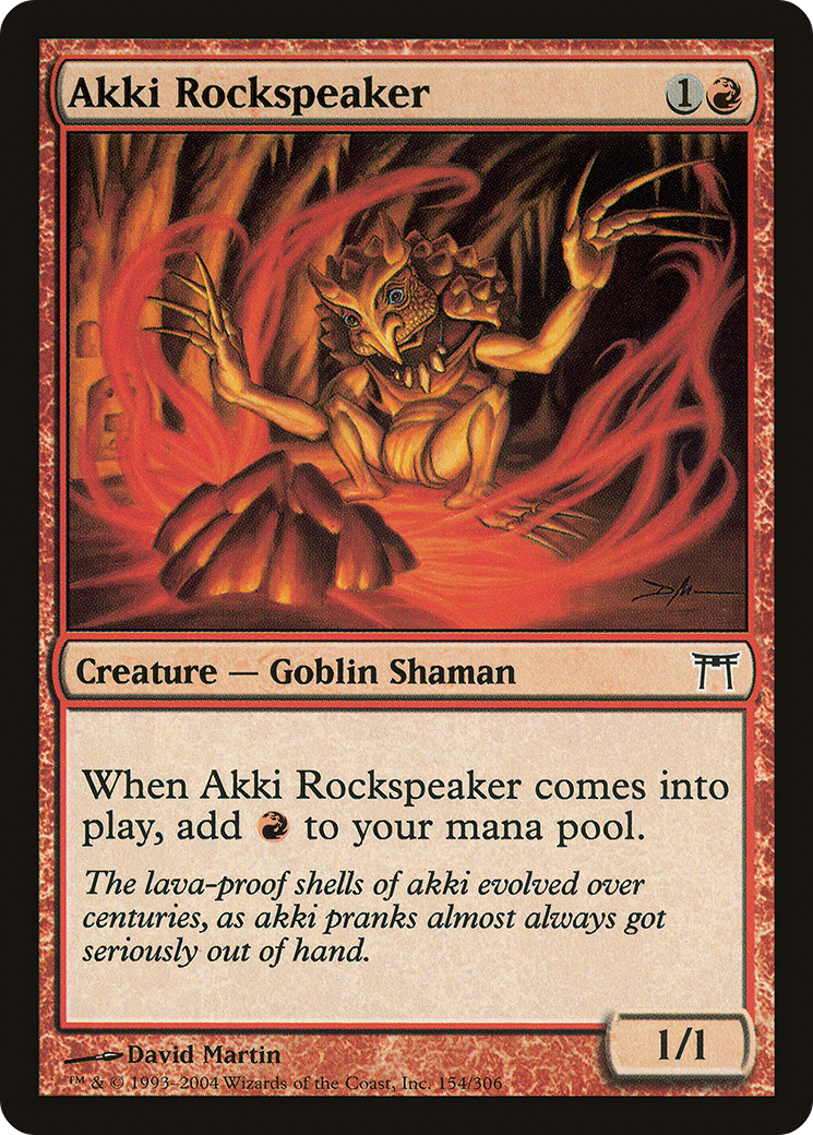 Akki Rockspeaker (CHK-154) [Champions of Kamigawa] MTG Single Wizards of the Coast