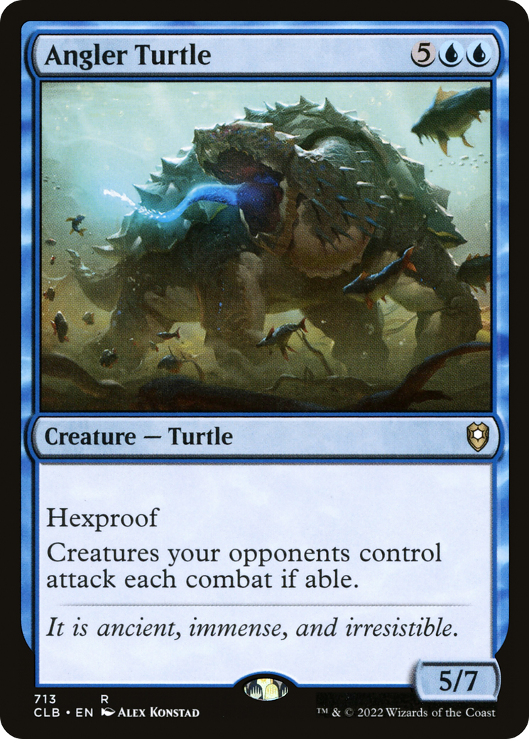 Angler Turtle (CLB-713) [Commander Legends: Battle for Baldur's Gate] MTG Single Wizards of the Coast