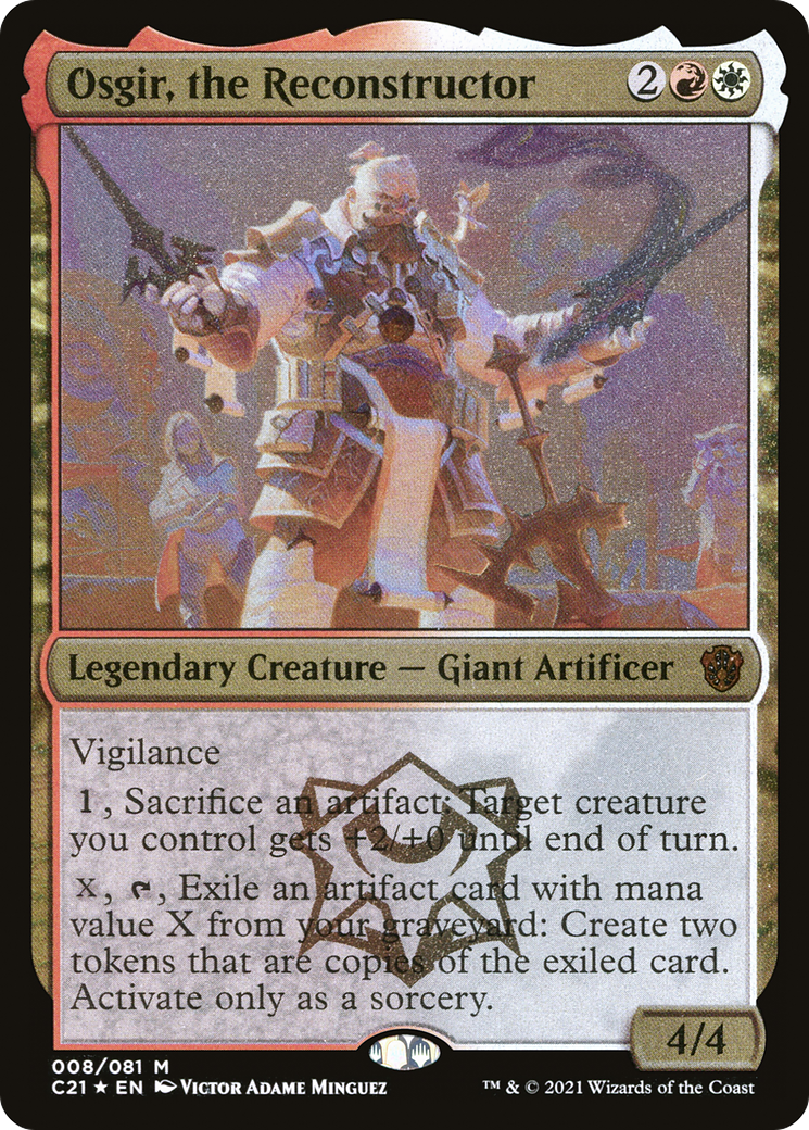 Osgir, the Reconstructor (C21-008) [Commander 2021 Display Commanders] Etched Foil MTG Single Wizards of the Coast