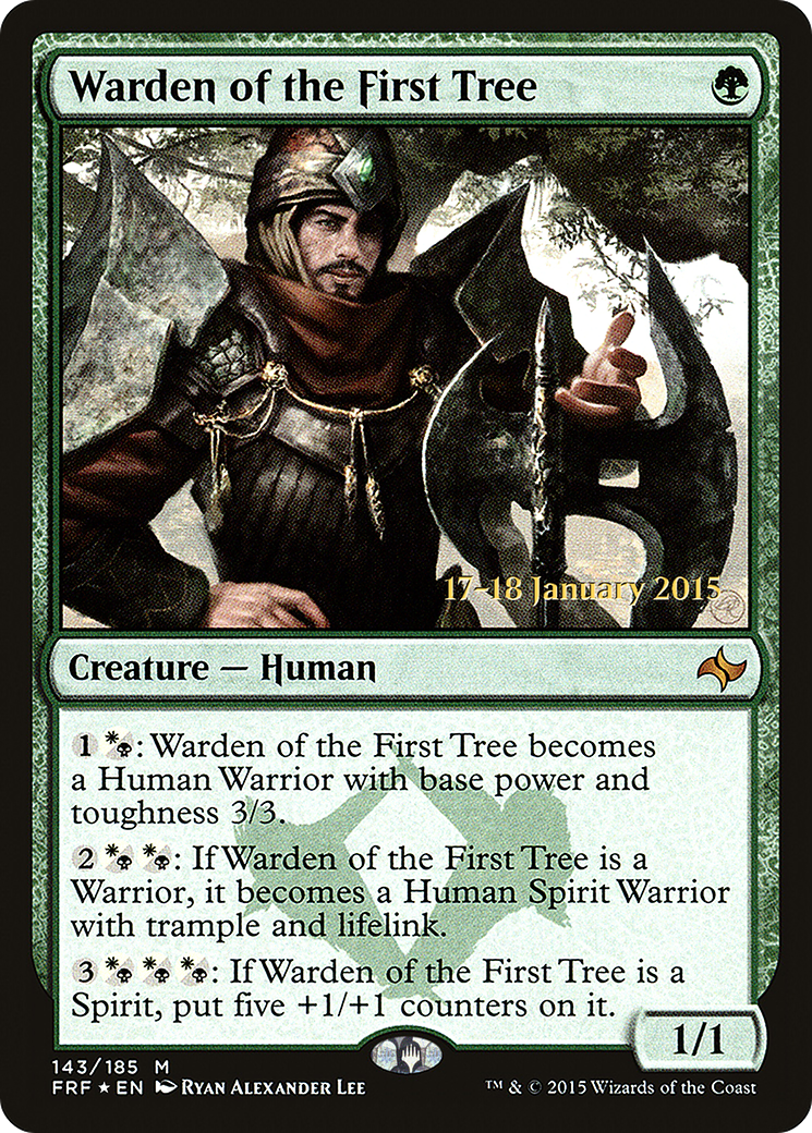 Warden of the First Tree (PRE-143) [Fate Reforged Promos] Foil MTG Single Wizards of the Coast