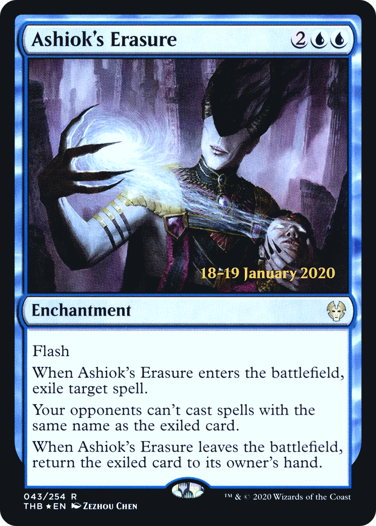 Ashiok's Erasure (PRE-043) [Theros Beyond Death Promos] Foil MTG Single Wizards of the Coast