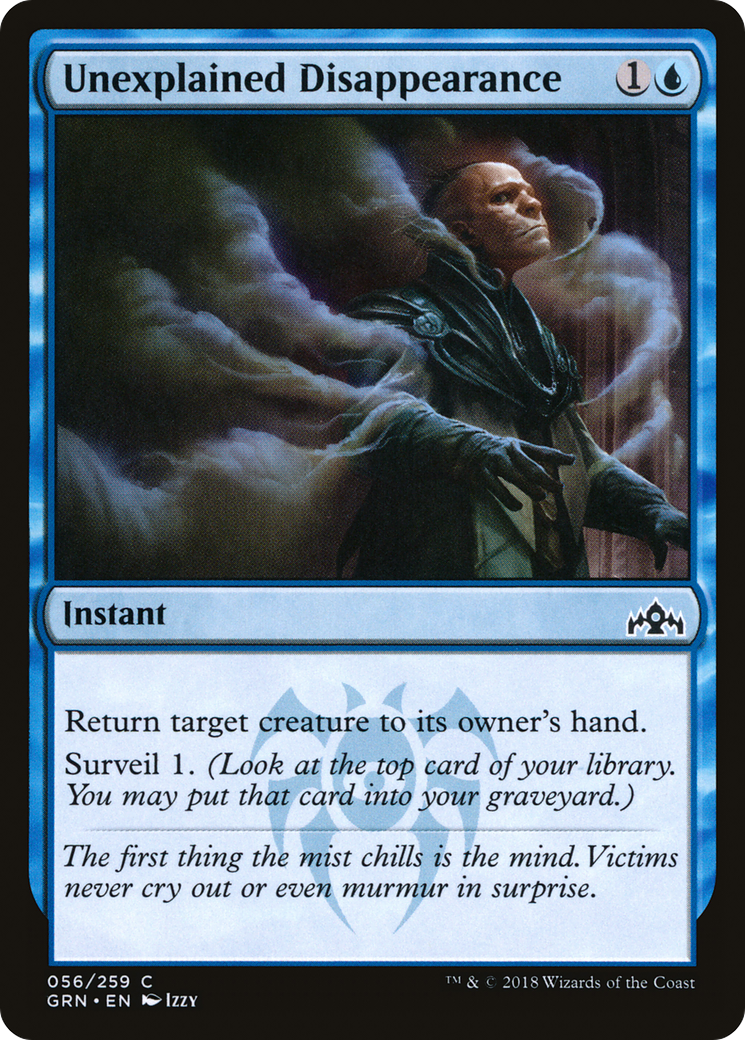 Unexplained Disappearance (GRN-056) [Guilds of Ravnica] Foil MTG Single Wizards of the Coast