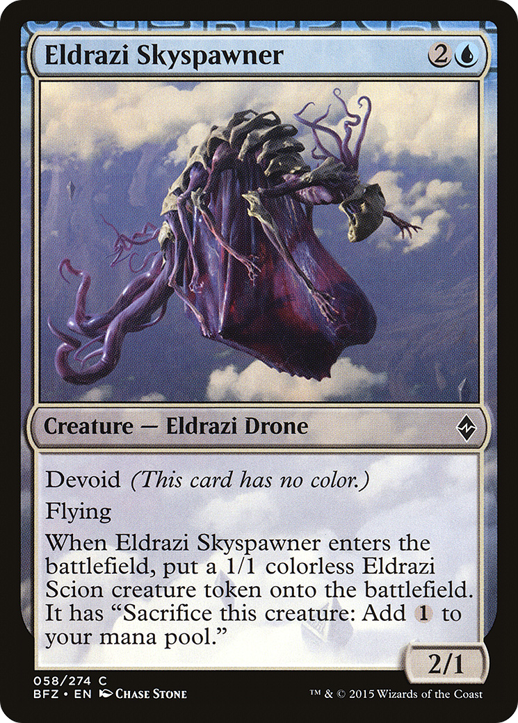 Eldrazi Skyspawner (BFZ-058) [Battle for Zendikar] MTG Single Wizards of the Coast