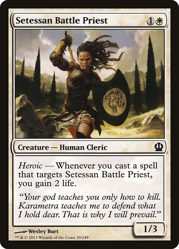 Setessan Battle Priest (THS-029) [Theros] Foil MTG Single Wizards of the Coast