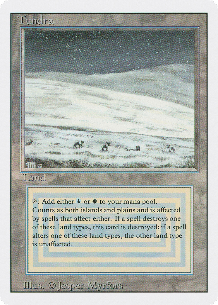 Tundra (3ED-289) [Revised Edition] MTG Single Wizards of the Coast
