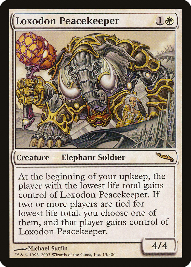 Loxodon Peacekeeper (MRD-013) [Mirrodin] Foil MTG Single Wizards of the Coast