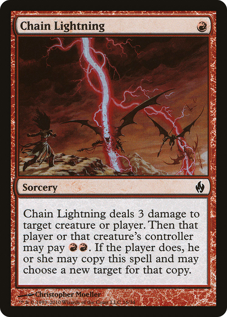 Chain Lightning (PD2-016) [Misc] Premium Deck Series: Fire and Lightning Foil MTG Single Wizards of the Coast