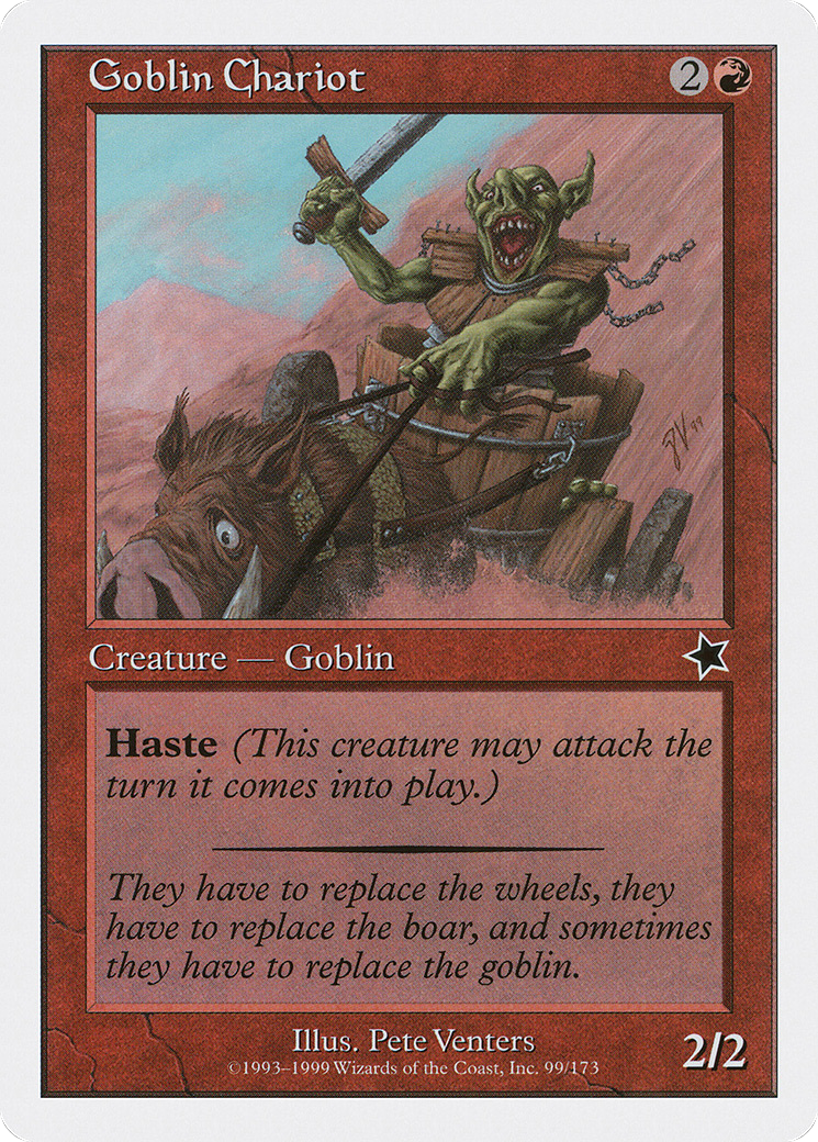 Goblin Chariot (S99-099) [Misc] Starter 1999 MTG Single Wizards of the Coast