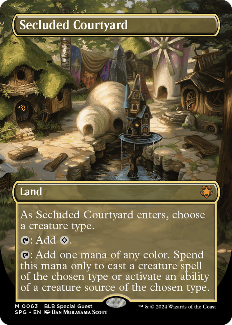 Secluded Courtyard (SPG-063) [Special Guests] (Borderless) MTG Single Wizards of the Coast