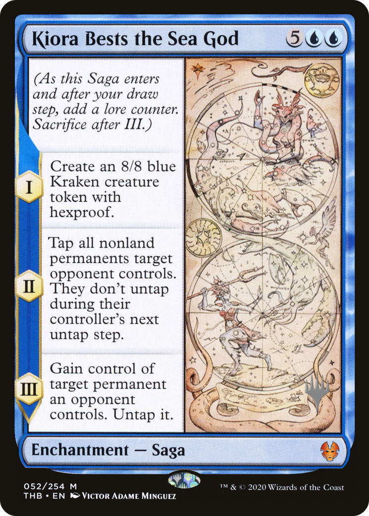 Kiora Bests the Sea God (PPTHB-052) [Theros Beyond Death Promos] Foil MTG Single Wizards of the Coast