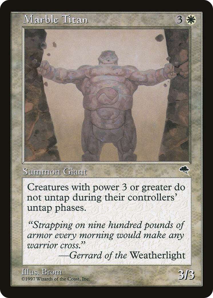 Marble Titan (TMP-028) [Tempest] MTG Single Wizards of the Coast