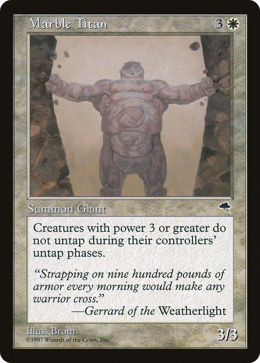 Marble Titan (TMP-028) [Tempest] MTG Single Wizards of the Coast