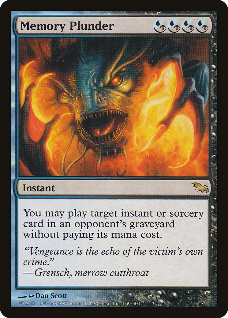 Memory Plunder (SHM-169) [Shadowmoor] MTG Single Wizards of the Coast
