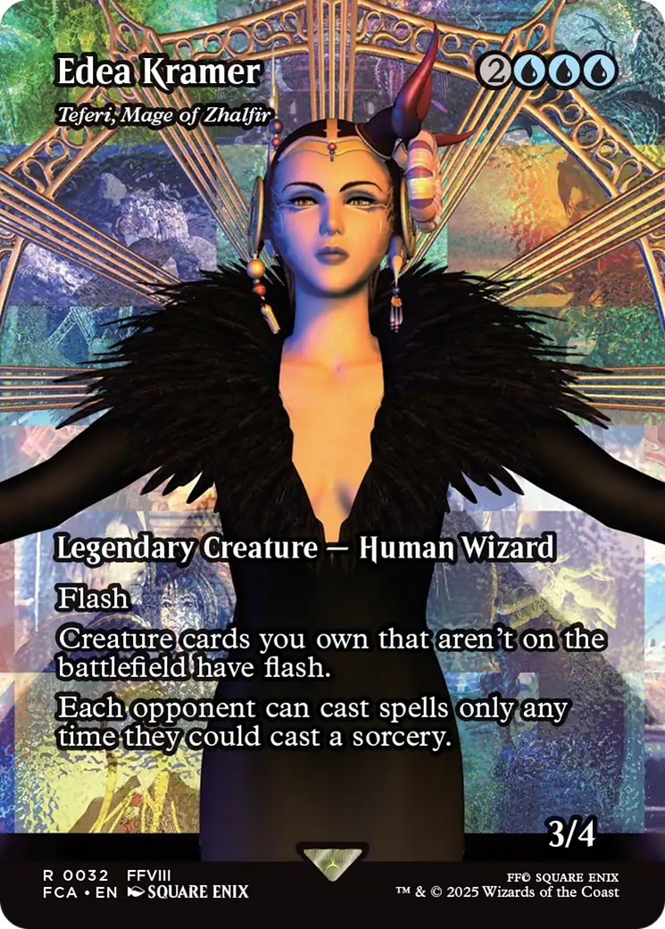 Edea Kramer - Teferi, Mage of Zhalfir (Showcase) (FCA-032) [FINAL FANTASY: Through the Ages] / Edea Kramer (Borderless) MTG Single Wizards of the Coast