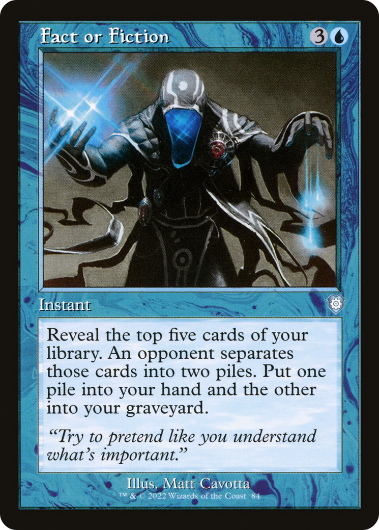 Fact or Fiction (BRC-084) [The Brothers' War Commander] MTG Single Wizards of the Coast