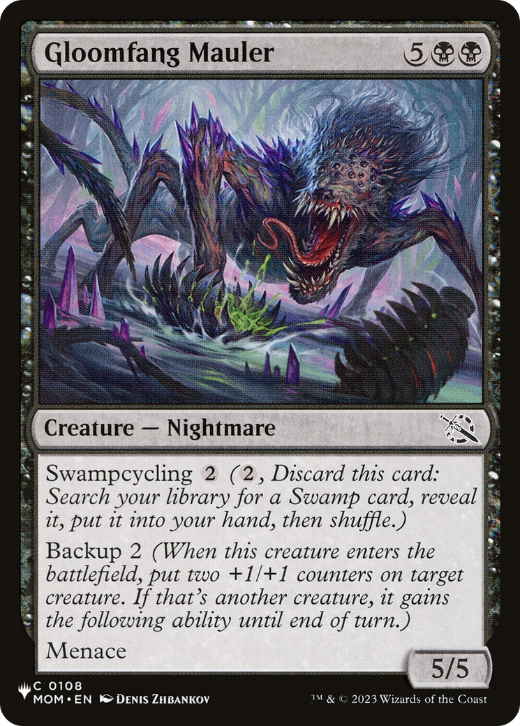 Gloomfang Mauler (LIST-MOM-108) [Mystery Booster] The List MTG Single Wizards of the Coast