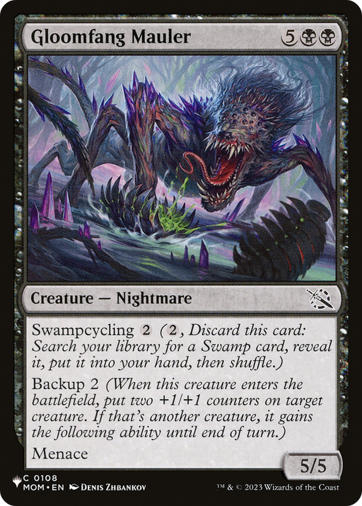 Gloomfang Mauler (LIST-MOM-108) [Mystery Booster] The List MTG Single Wizards of the Coast