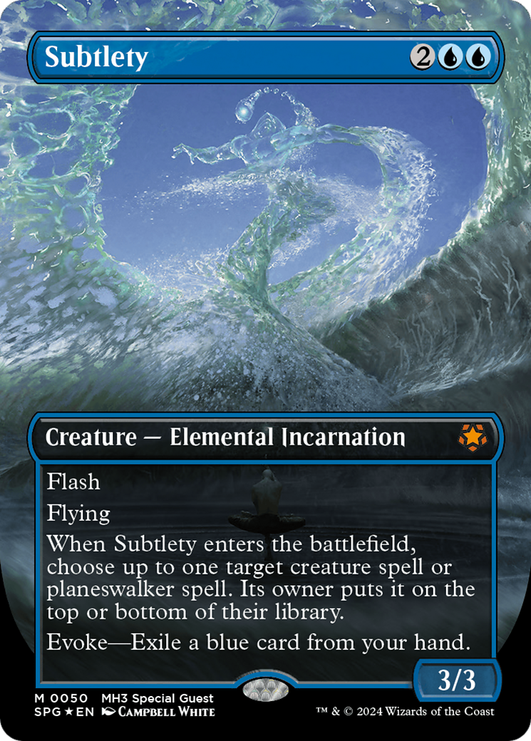 Subtlety (Textured Foil) (SPG-050) [Special Guests] (Borderless) Foil MTG Single Wizards of the Coast