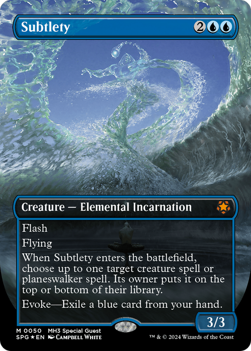Subtlety (Textured Foil) (SPG-050) [Special Guests] (Borderless) Foil MTG Single Wizards of the Coast