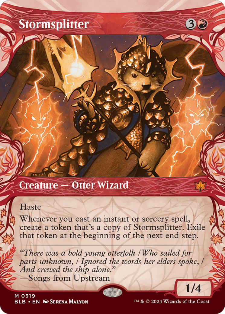 Stormsplitter (BLB-319) [Bloomburrow] (Showcase) (Borderless) Foil MTG Single Wizards of the Coast
