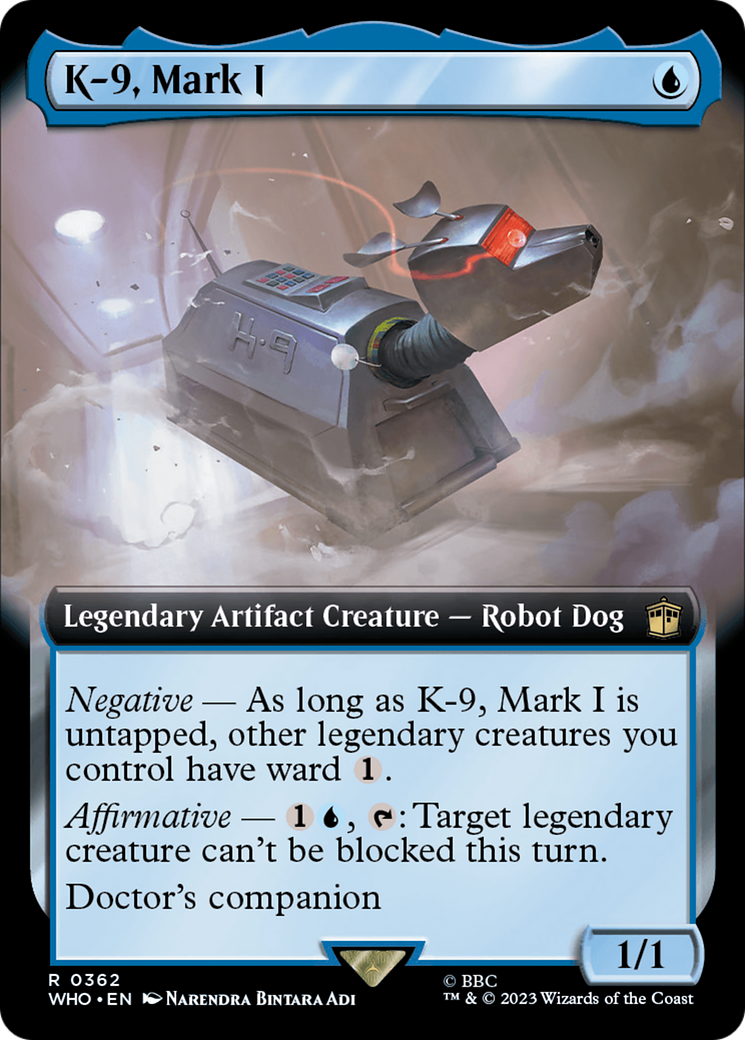 K-9, Mark I (WHO-362) [Doctor Who] (Extended Art) Foil MTG Single Wizards of the Coast
