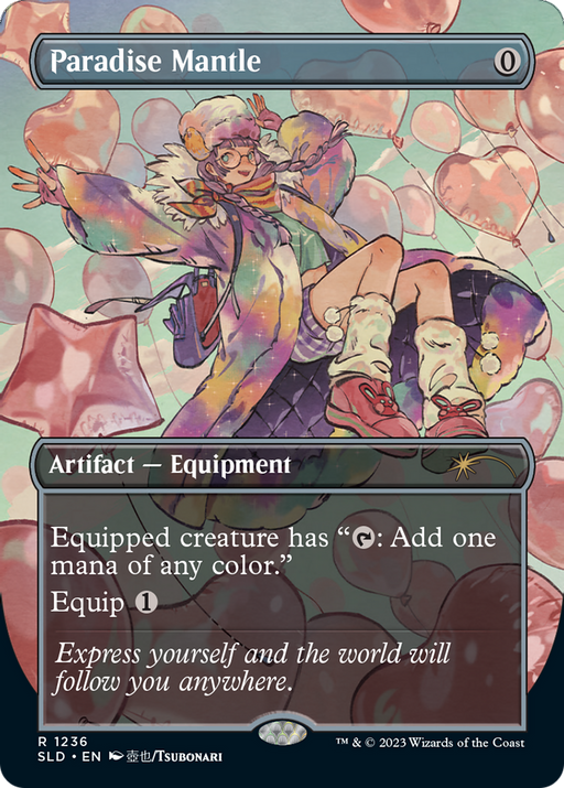Paradise Mantle (SLD-1236) [Secret Lair] Drop (Borderless) MTG Single Wizards of the Coast