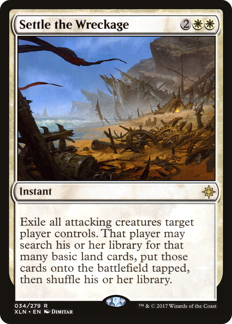 Settle the Wreckage (XLN-034) [Ixalan] MTG Single Wizards of the Coast