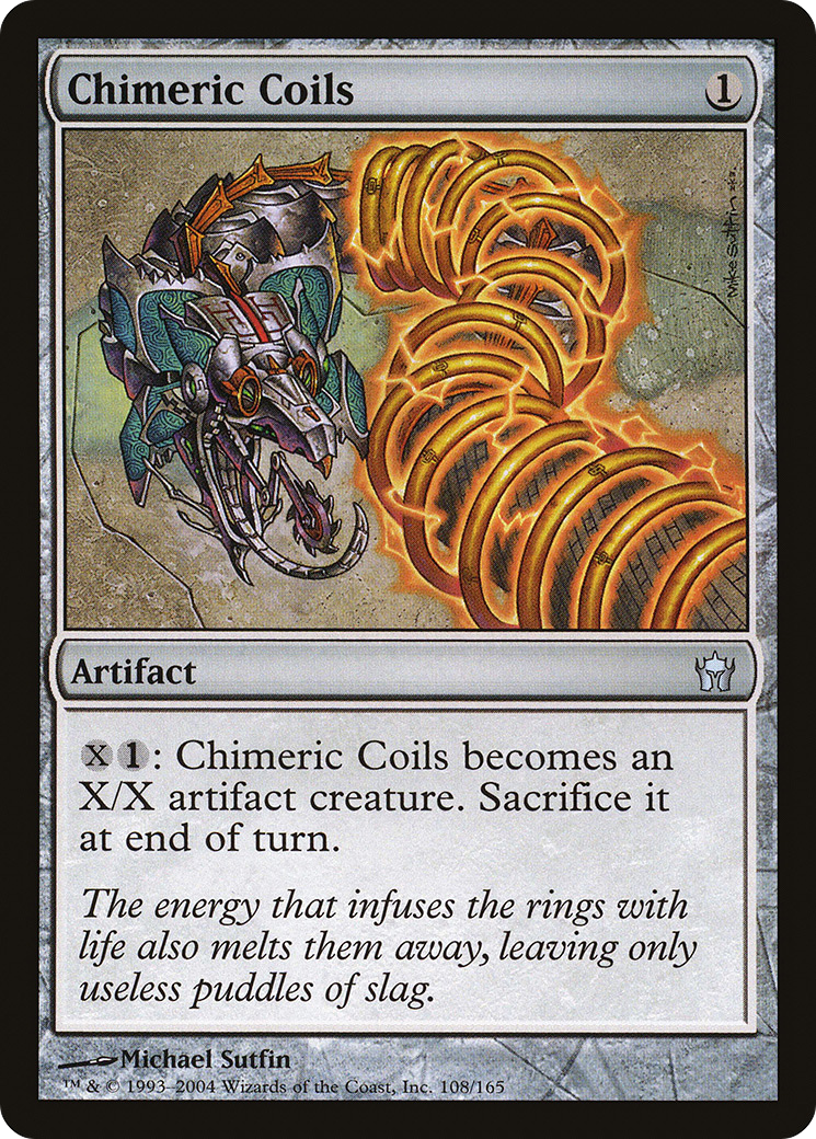 Chimeric Coils (5DN-108) [Fifth Dawn] Foil MTG Single Wizards of the Coast