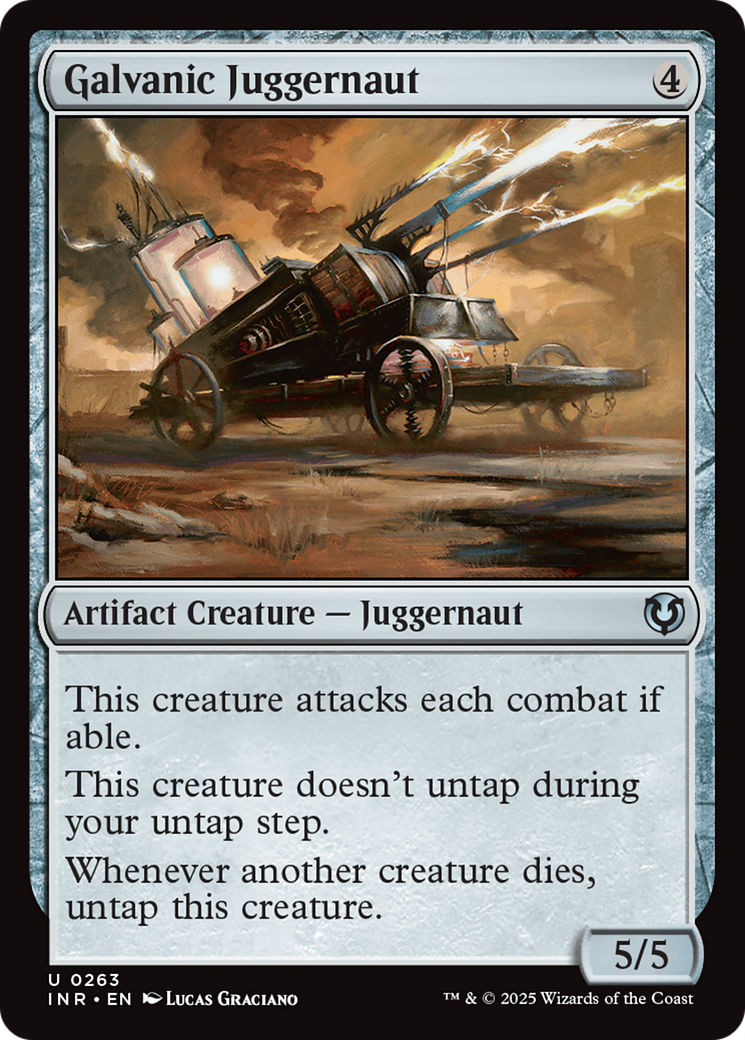 Galvanic Juggernaut (INR-263) [Innistrad Remastered] Foil MTG Single Wizards of the Coast