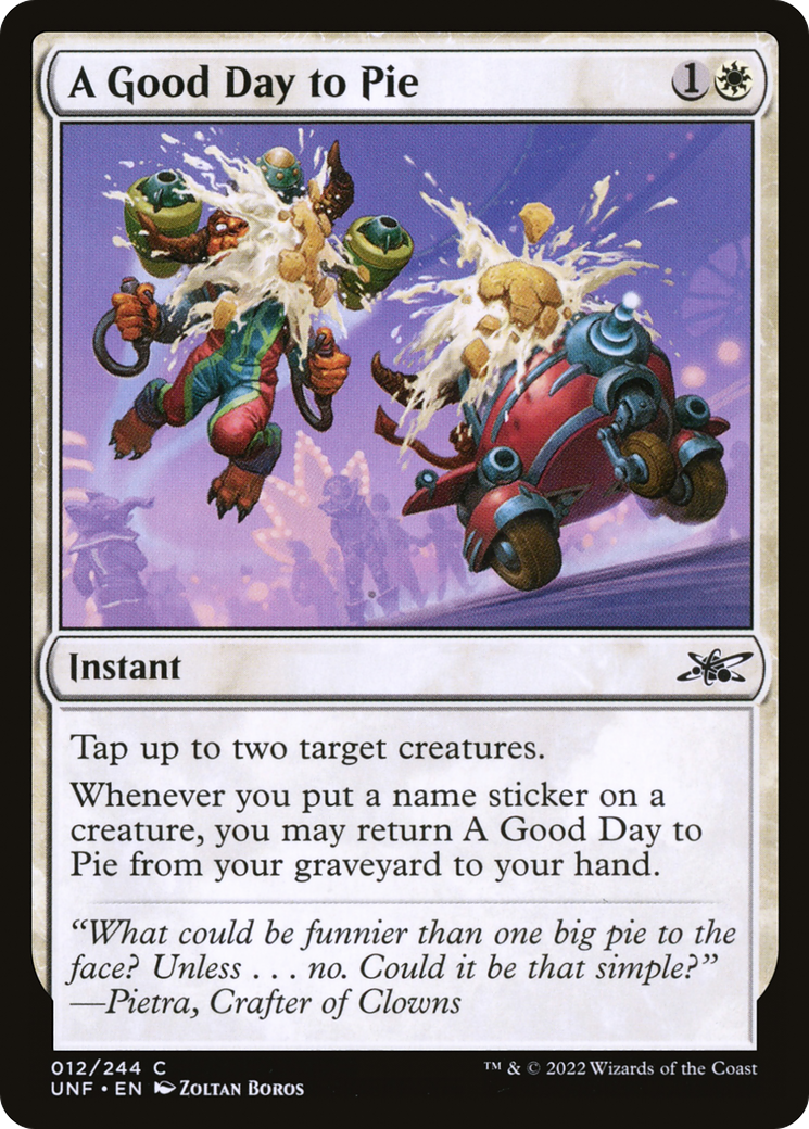 A Good Day to Pie (UNF-012) [Unfinity] Foil MTG Single Wizards of the Coast