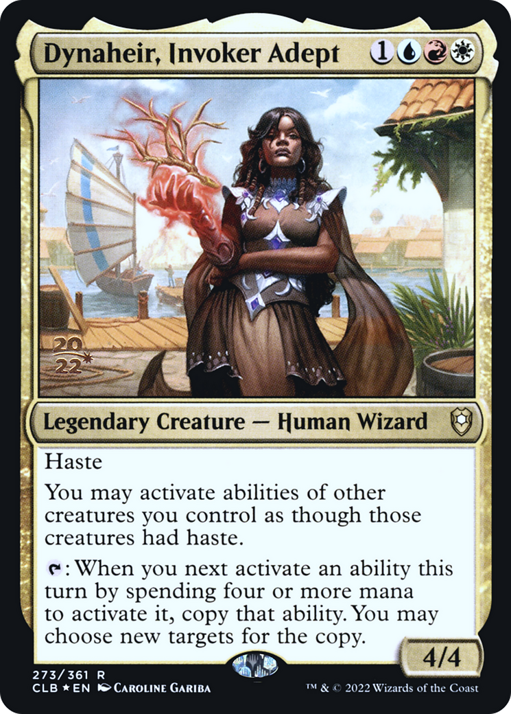 Dynaheir, Invoker Adept (PRE-273) [Battle for Baldur's Gate Promos] Foil MTG Single Wizards of the Coast