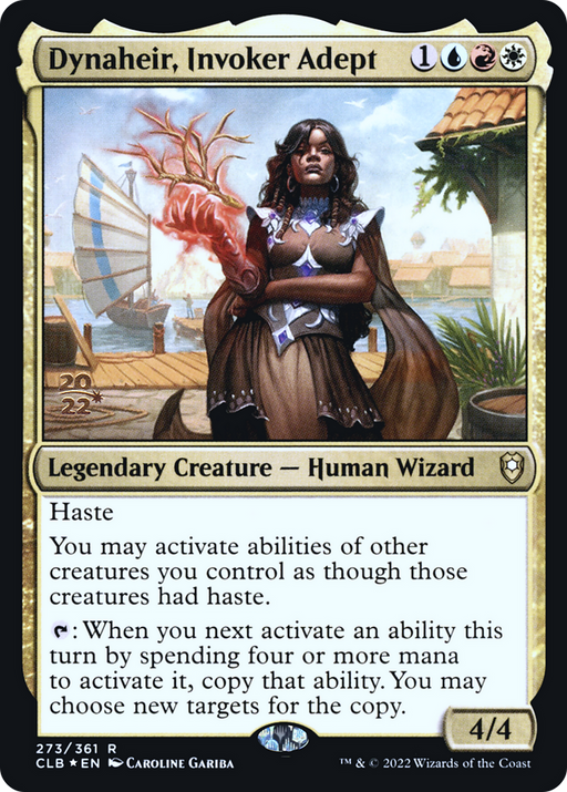 Dynaheir, Invoker Adept (PRE-273) [Battle for Baldur's Gate Promos] Foil MTG Single Wizards of the Coast