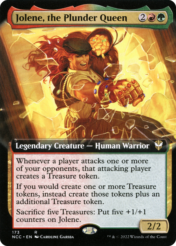 Jolene, the Plunder Queen (NCC-173) [New Capenna Commander] (Extended Art) MTG Single Wizards of the Coast