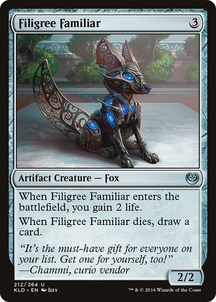 Filigree Familiar (KLD-212) [Kaladesh] Foil MTG Single Wizards of the Coast