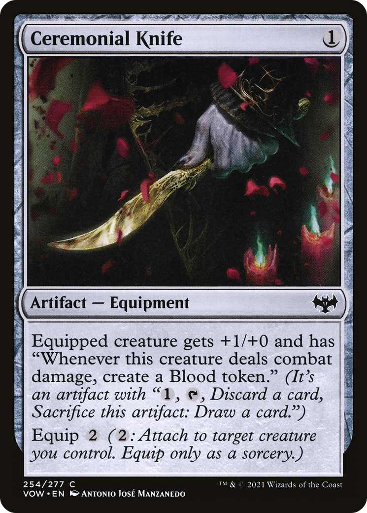 Ceremonial Knife (VOW-254) [Innistrad: Crimson Vow] Foil MTG Single Wizards of the Coast