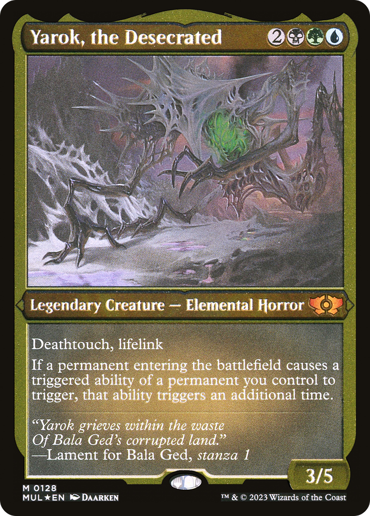 Yarok, the Desecrated (Foil Etched) (MUL-128) [Multiverse Legends] Foil MTG Single Wizards of the Coast