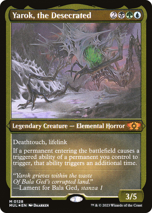 Yarok, the Desecrated (Foil Etched) (MUL-128) [Multiverse Legends] Foil MTG Single Multiverse Legends