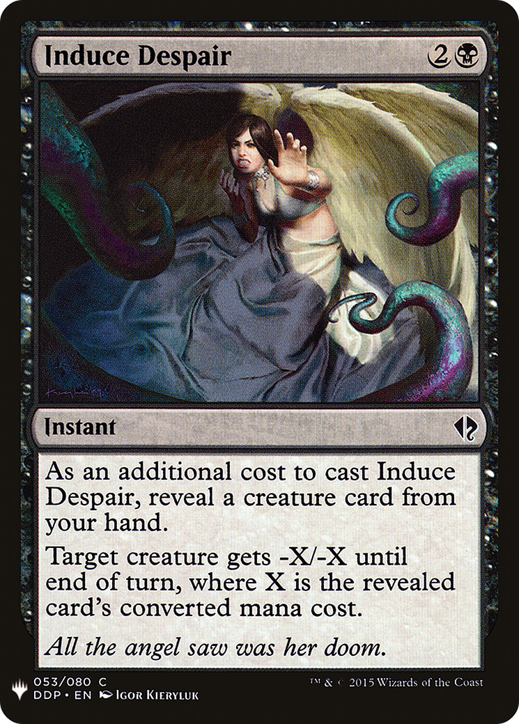 Induce Despair (LIST-DDP-53) [Mystery Booster] The List MTG Single Wizards of the Coast
