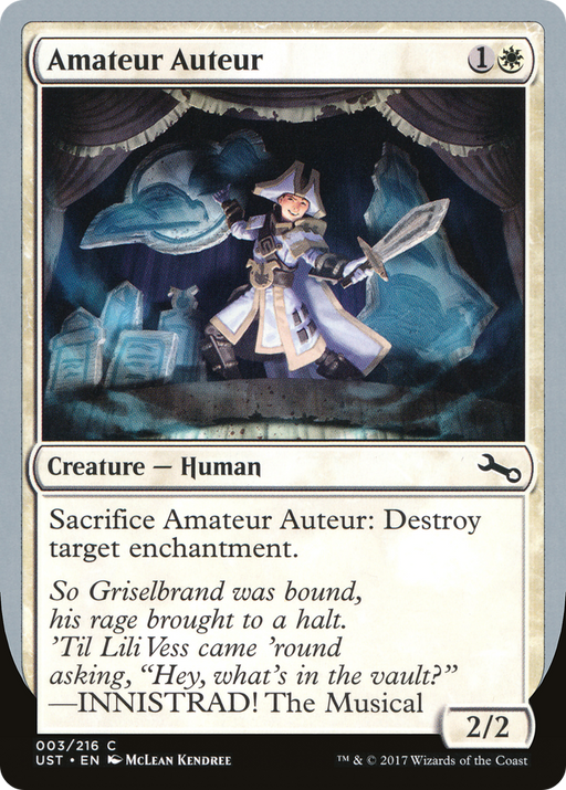 Amateur Auteur (B) (UST-003) [Unstable] MTG Single Wizards of the Coast