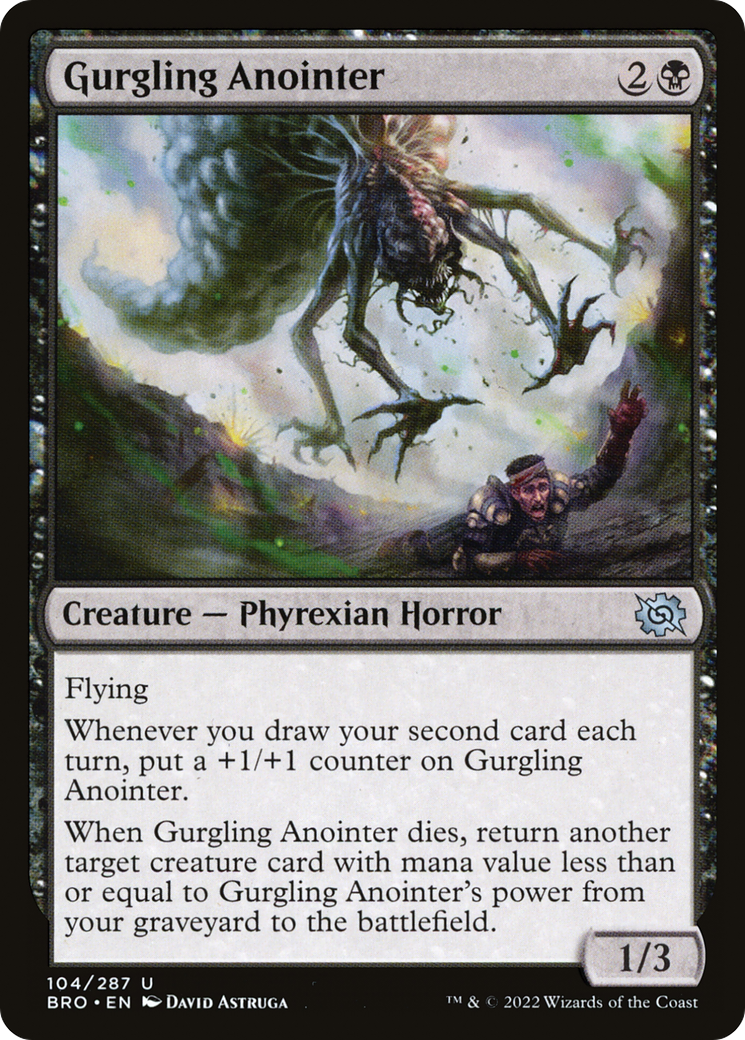 Gurgling Anointer (BRO-104) [The Brothers' War] Foil MTG Single Wizards of the Coast