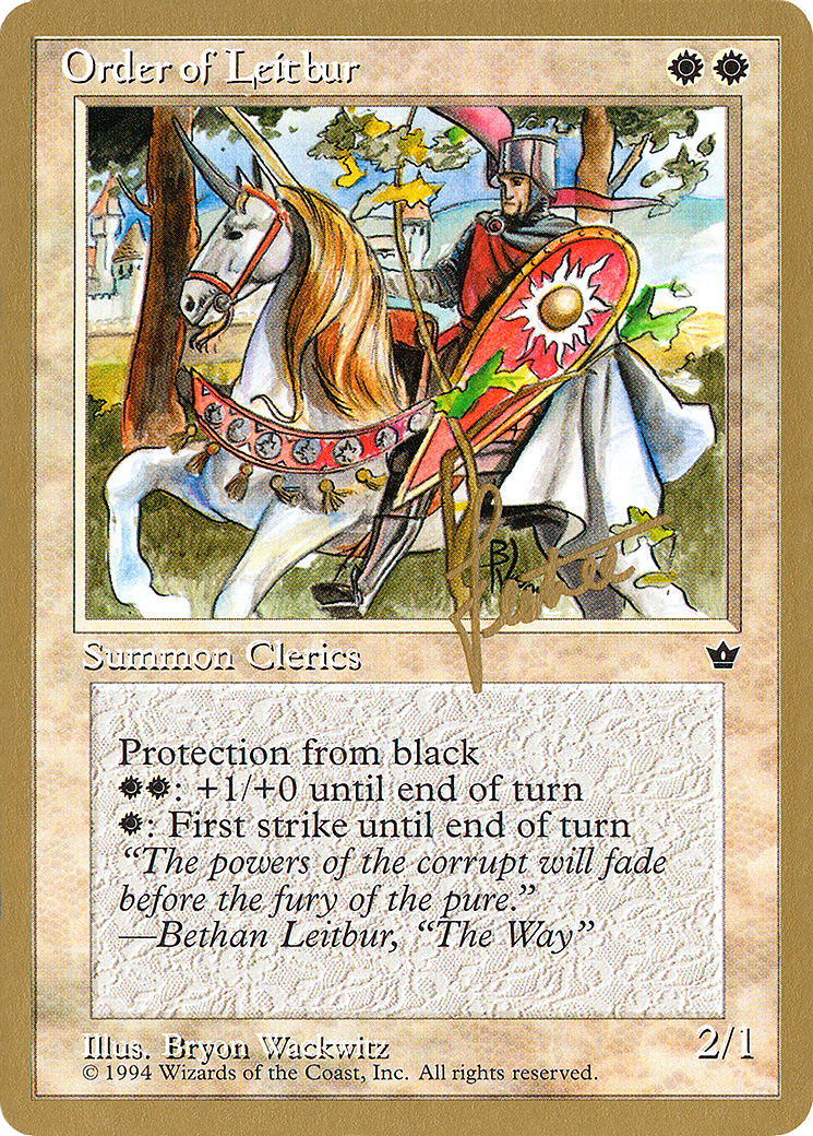 Order of Leitbur (WCD-BL16B) [Misc] Pro Tour Collector Set MTG Single Wizards of the Coast