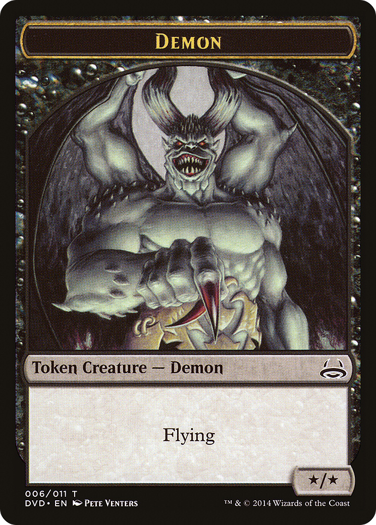 Demon Token (DD3-006) [Misc] Duel Decks Anthology: Divine vs. Demonic Tokens MTG Single Wizards of the Coast