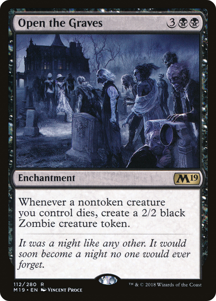 Open the Graves (M19-112) [Core Set 2019] MTG Single Wizards of the Coast