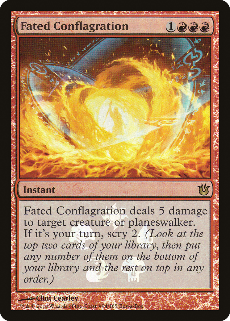 Fated Conflagration (BABP-094) [Born of the Gods Promos] Foil MTG Single Wizards of the Coast